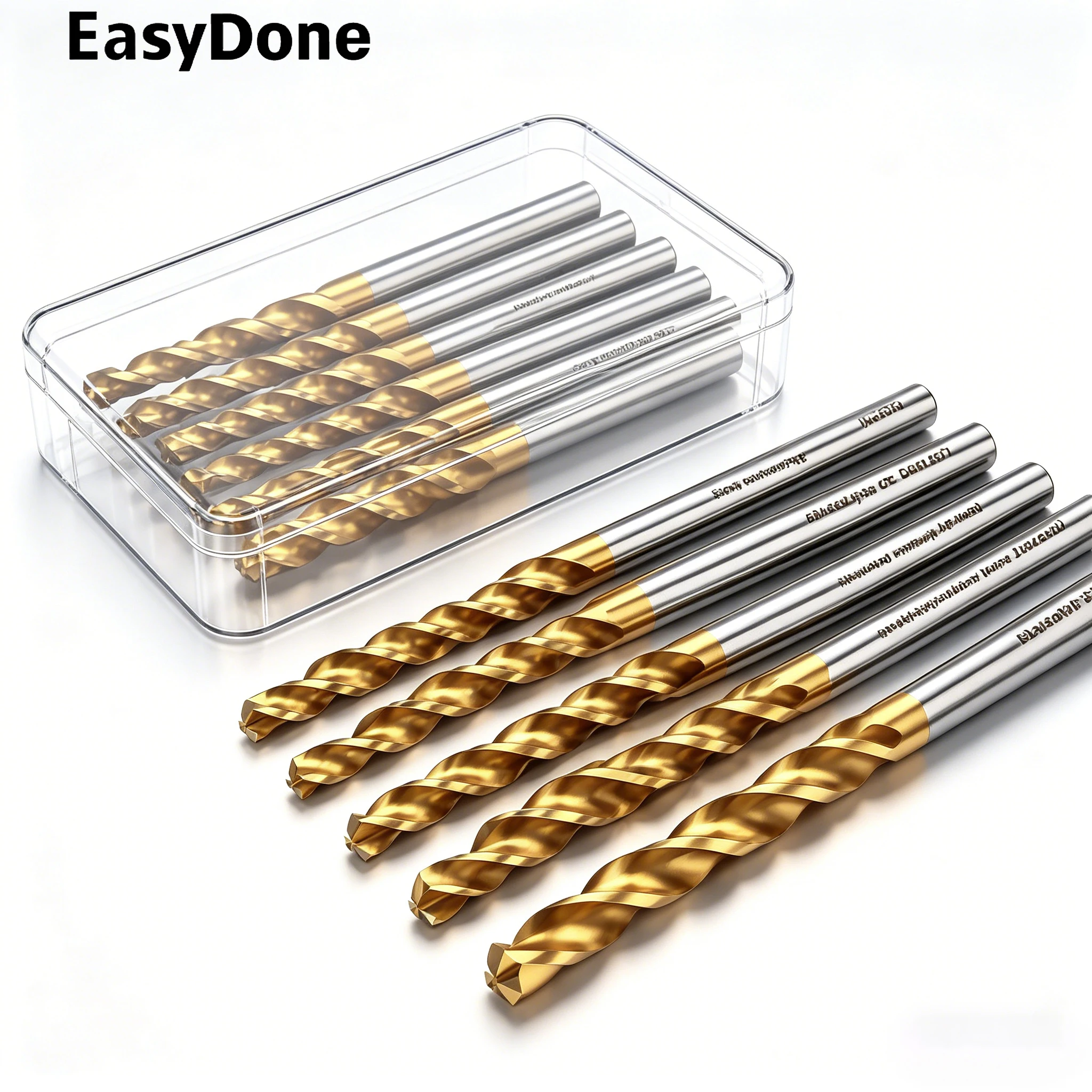 Hex Shank Twist Drill Bit Set, Titanium Coated High Speed Steel Straight Spiral Bits for Metal Wood Plastic Drilling
Hex Shank Twist Drill Bit Set, Titanium Coated High Speed Steel Straight Spiral Bits for Metal Wood Plastic Drilling