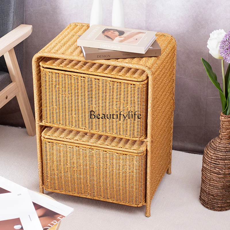 Drawer Storage Living Room Storage Cabinet Multi-Layer Household Rattan Woven Locker
Drawer Storage Living Room Storage Cabinet Multi-Layer Household Rattan Woven Locker