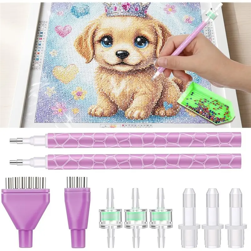 ABAE-Replacement Kit For Vacuum Painting Pen- 11 Pieces Includes 3 Dotting Pens, Filters& Multiplacers For Art
ABAE-Replacement Kit For Vacuum Painting Pen- 11 Pieces Includes 3 Dotting Pens, Filters& Multiplacers For Art