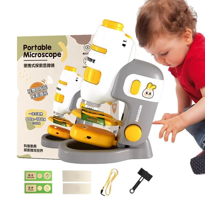 Kids Microscope Kit Educational Handheld Microscope Toy Beginner Microscope Set Portable Learning Toys For Science Experiments
Kids Microscope Kit Educational Handheld Microscope Toy Beginner Microscope Set Portable Learning Toys For Science Experiments