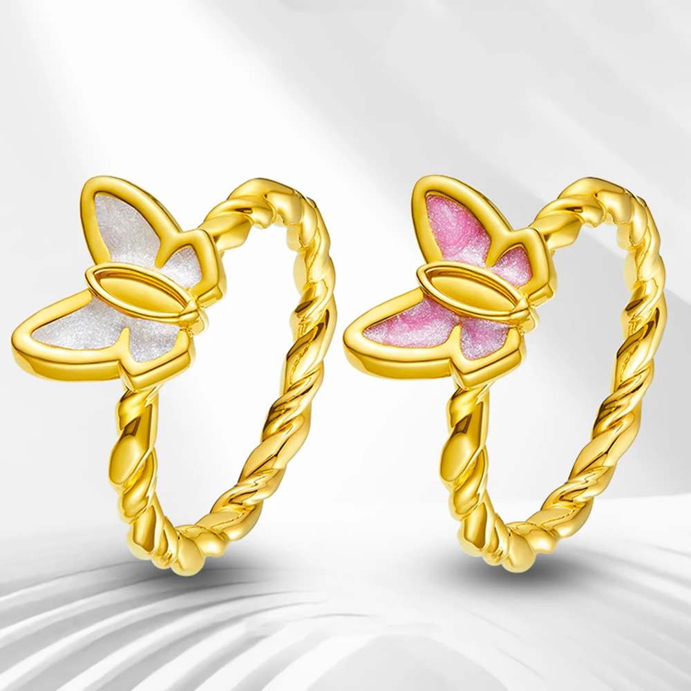 1PCS Pure 999 24K Yellow Gold Ring Women Enamel Butterfly 5G Hard Gold Crafts Rings US Size 5-9
1PCS Pure 999 24K Yellow Gold Ring Women Enamel Butterfly 5G Hard Gold Crafts Rings US Size 5-9