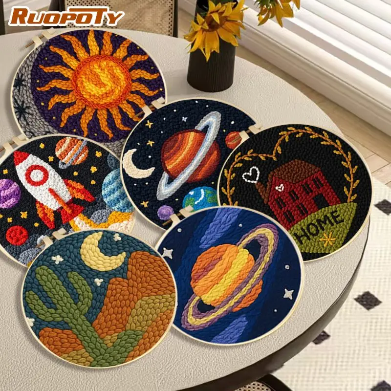 RUOPOTY Planet Diy Needle Punch Kit Kits Fun Crafts For Adults Landscape Punch Needle Frame For Adults Easy Crafts For Adults
RUOPOTY Planet Diy Needle Punch Kit Kits Fun Crafts For Adults Landscape Punch Needle Frame For Adults Easy Crafts For Adults