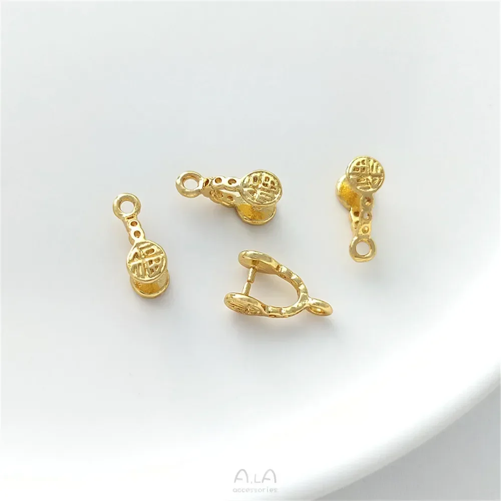 Copper Wrapped 18K Gold Plated Fuzi Melon Seed Buckle Safety Buckle Jade Pendant Clip Buckle Handmade Diy Pendant Buckle C065
Copper Wrapped 18K Gold Plated Fuzi Melon Seed Buckle Safety Buckle Jade Pendant Clip Buckle Handmade Diy Pendant Buckle C065