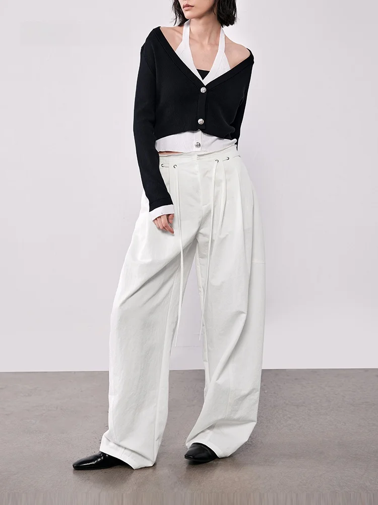 XMOOM2025 Autumn New Style Women's Casual Pants Balloon Shape Pleated Slightly Creased High Waist Zipper Cotton Loose Fit
XMOOM2025 Autumn New Style Women's Casual Pants Balloon Shape Pleated Slightly Creased High Waist Zipper Cotton Loose Fit