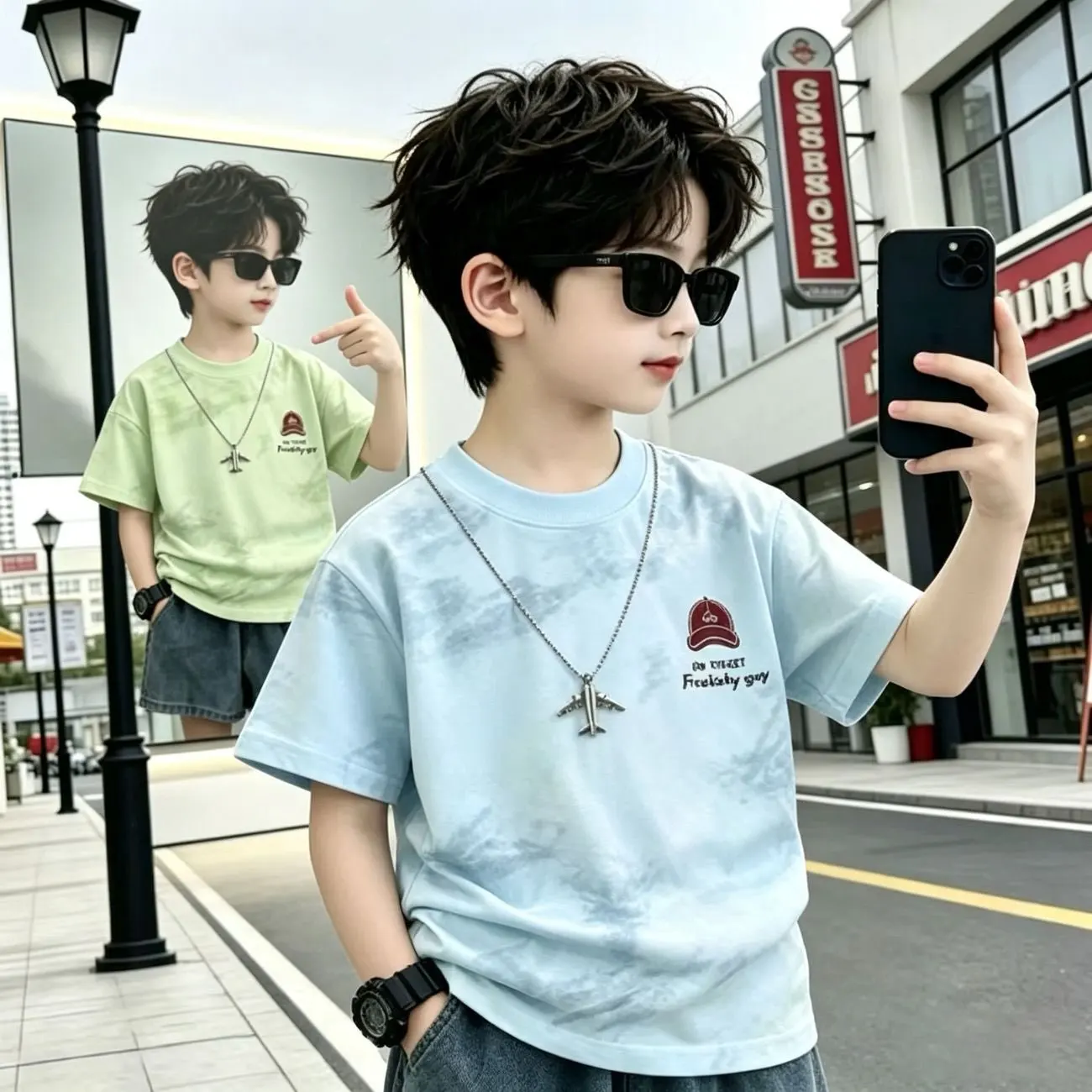 Children's Summer Short Sleeve T-Shirt Big Boy Cotton Loose Casual Tie-Dye Top for Kids
Children's Summer Short Sleeve T-Shirt Big Boy Cotton Loose Casual Tie-Dye Top for Kids