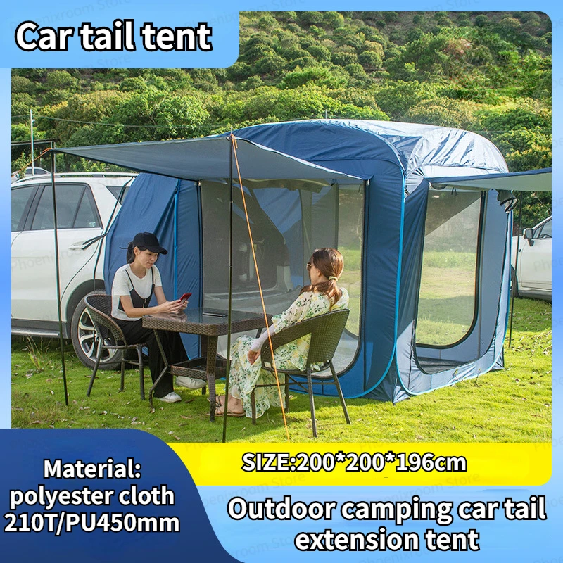 Outdoor Camping Automatic Tent Car Tail Extension Tent Mosquito Proof Canopy Universal SUV Family Camping Tent
Outdoor Camping Automatic Tent Car Tail Extension Tent Mosquito Proof Canopy Universal SUV Family Camping Tent