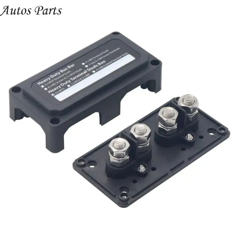 57BA Modular Design Battery Terminal Block Waterproof DC48V Bus Bar Box with M10Post & 200Amp Capacity for Car Boat RVs
57BA Modular Design Battery Terminal Block Waterproof DC48V Bus Bar Box with M10Post & 200Amp Capacity for Car Boat RVs