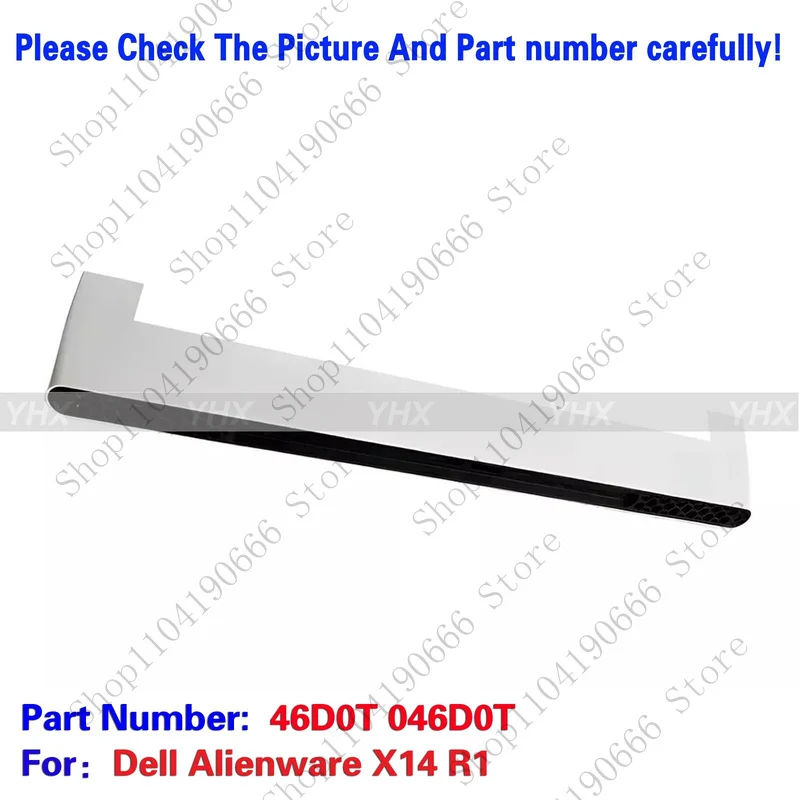 Notebook computer components New For Dell Alienware X14 R1 Hinge Cover Strip Air outlet Cover 46D0T 046D0T.
Notebook computer components New For Dell Alienware X14 R1 Hinge Cover Strip Air outlet Cover 46D0T 046D0T.