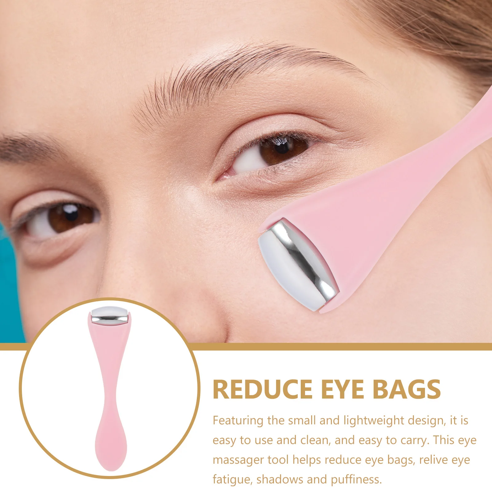 Stainless Steel Cream Massage Stick Dual-End Mini Eye Massager Roller For Women Reduces Eye Bags Puffiness Facial Skincare Tool
Stainless Steel Cream Massage Stick Dual-End Mini Eye Massager Roller For Women Reduces Eye Bags Puffiness Facial Skincare Tool