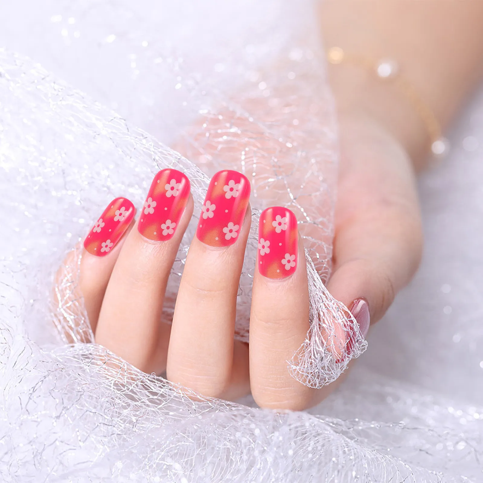 72Pcs Short Floral French Tip Press on Nails Full Cover Fake Nails for Prom Wedding Easter Party Spring Artificial Manicure
72Pcs Short Floral French Tip Press on Nails Full Cover Fake Nails for Prom Wedding Easter Party Spring Artificial Manicure