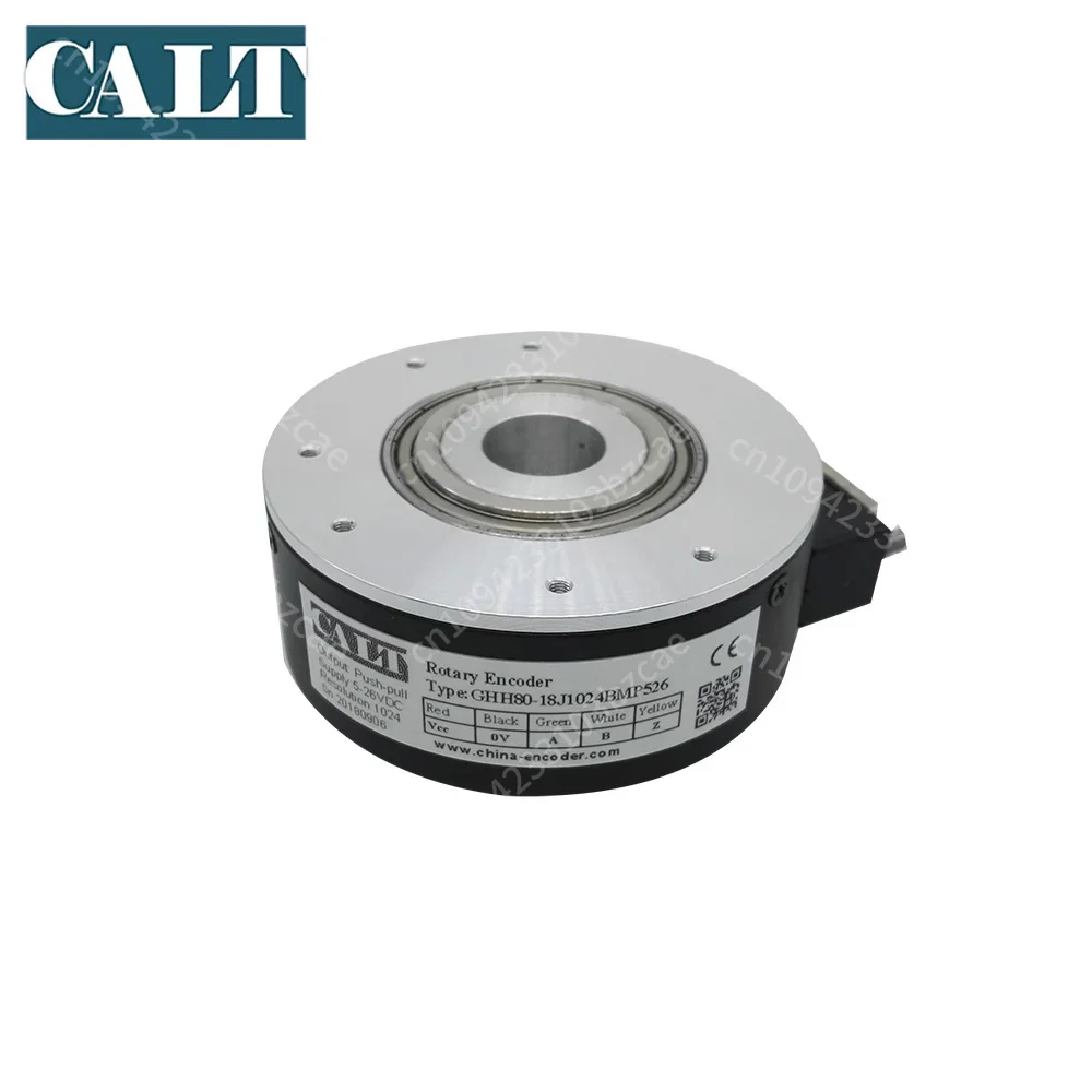 NEW GHH80-18J1000BML5 80mm Outer Diameter 18mm Hollow Shaft Line Driver Output Encoder 1000PPR
NEW GHH80-18J1000BML5 80mm Outer Diameter 18mm Hollow Shaft Line Driver Output Encoder 1000PPR