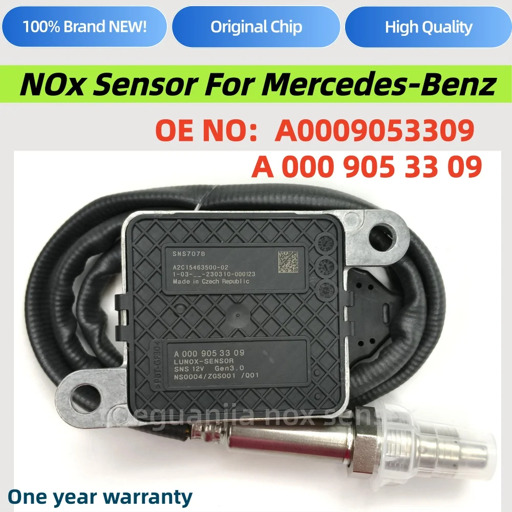 A0009053309 SNS707B New Nitrogen Oxide Sensor Nox Sensor for Mercedes-Benz R172 W166 164 W221 W251 ML250 VITO TOURER 447
A0009053309 SNS707B New Nitrogen Oxide Sensor Nox Sensor for Mercedes-Benz R172 W166 164 W221 W251 ML250 VITO TOURER 447