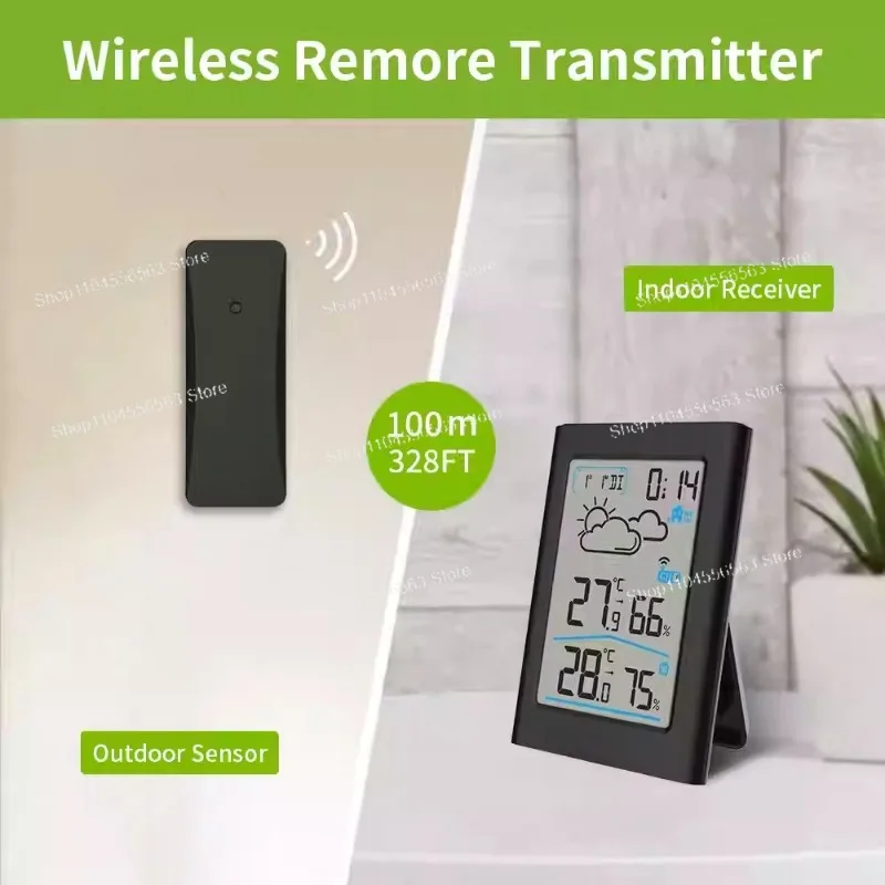 Wireless Weather Station Thermohygrometer, Indoor-Outdoor Electronic Monitor with Weather Forecast & Temp-Humidity Gauge
Wireless Weather Station Thermohygrometer, Indoor-Outdoor Electronic Monitor with Weather Forecast & Temp-Humidity Gauge