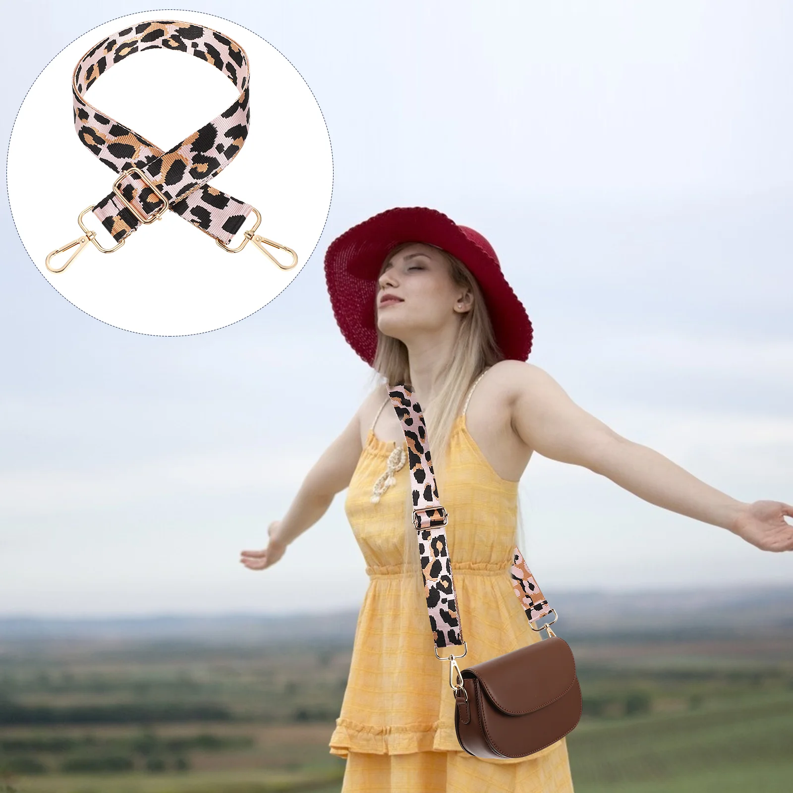 Adjustable Leopard Print Nylon Cross Body Bag Shoulder Strap Wear Resistant Wide Belt Replacement Handbag Accessory Fashion
Adjustable Leopard Print Nylon Cross Body Bag Shoulder Strap Wear Resistant Wide Belt Replacement Handbag Accessory Fashion