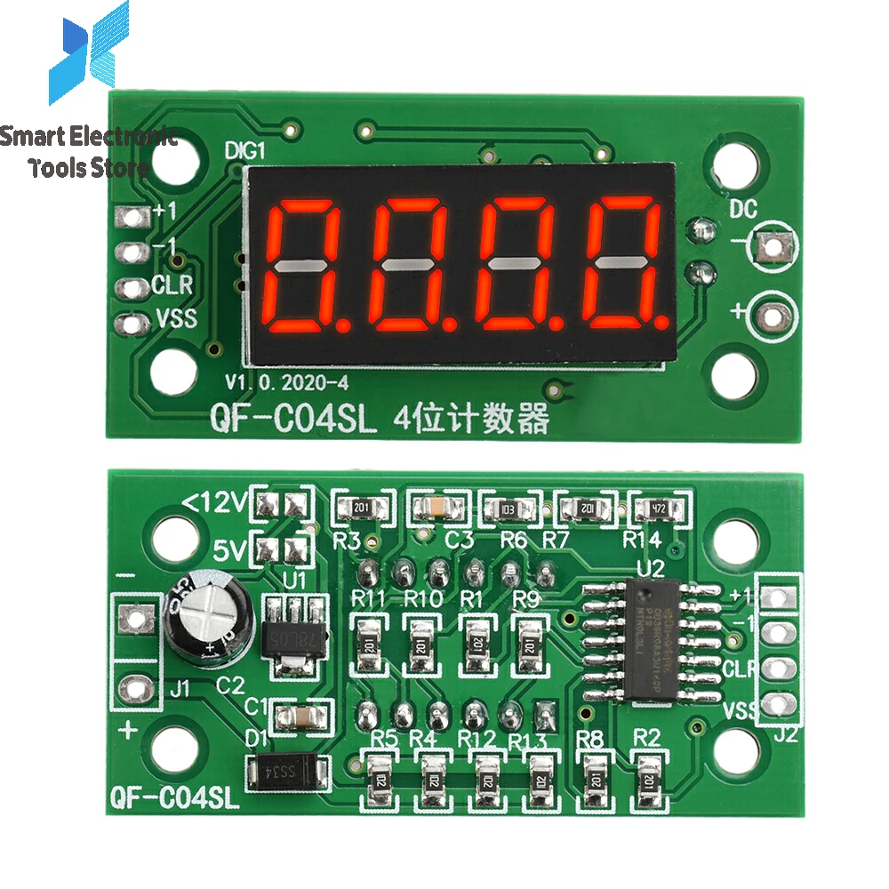 0.36 inch 0-9999 4-Digit Digital Tube Counter Module DC 4-25V LED Electronic Low Level Switch Quantity Counting Module
0.36 inch 0-9999 4-Digit Digital Tube Counter Module DC 4-25V LED Electronic Low Level Switch Quantity Counting Module