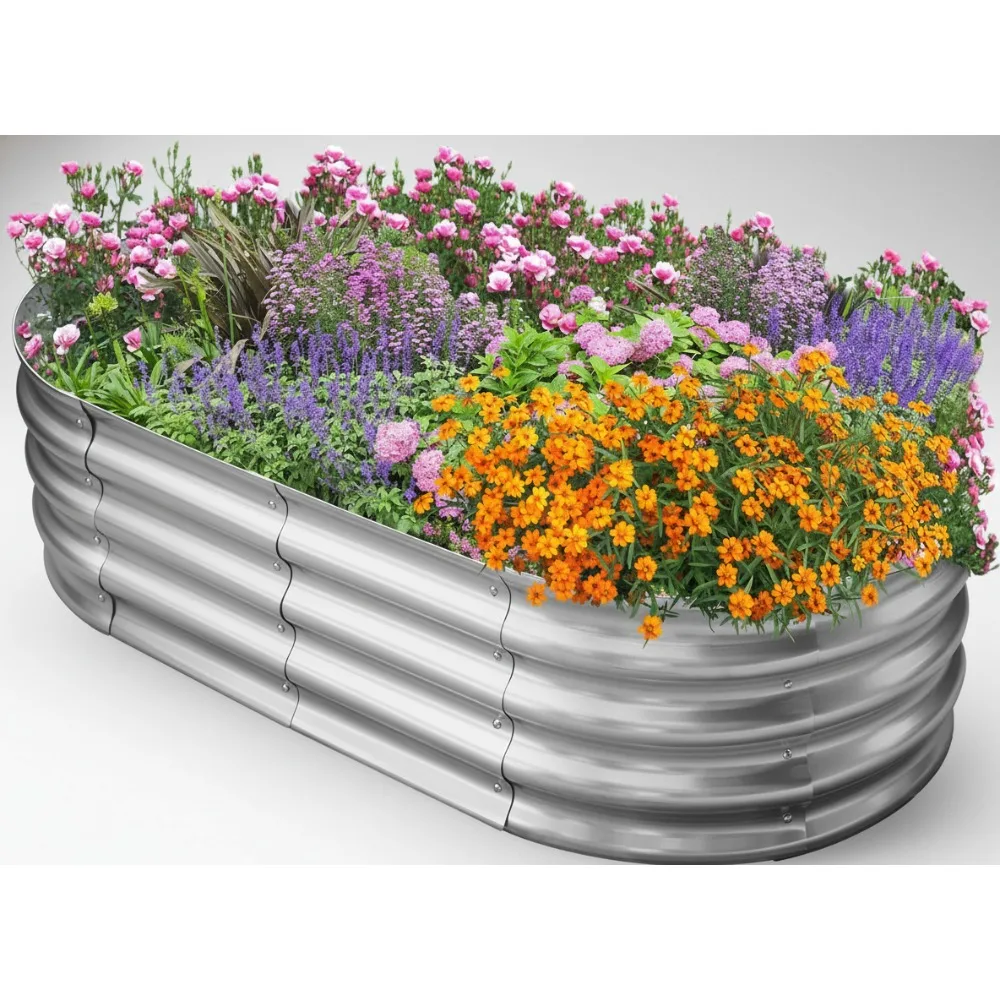4x2x1ft Galvanized Raised Garden Bed - Durable Metal Planter Box for Vegetables Flowers Outdoor
4x2x1ft Galvanized Raised Garden Bed - Durable Metal Planter Box for Vegetables Flowers Outdoor