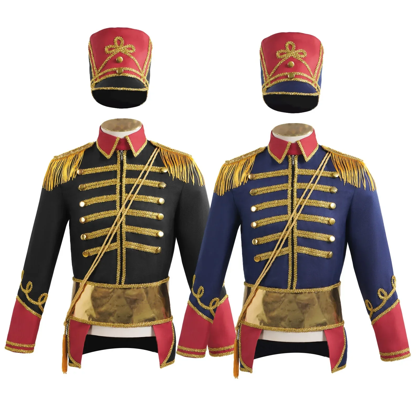 Adult Men Nutcracker Costumes Medieval Royal Military Cosplay Uniform Coat Colonial Tuxedo Halloween Masquerade Court Jacket
Adult Men Nutcracker Costumes Medieval Royal Military Cosplay Uniform Coat Colonial Tuxedo Halloween Masquerade Court Jacket