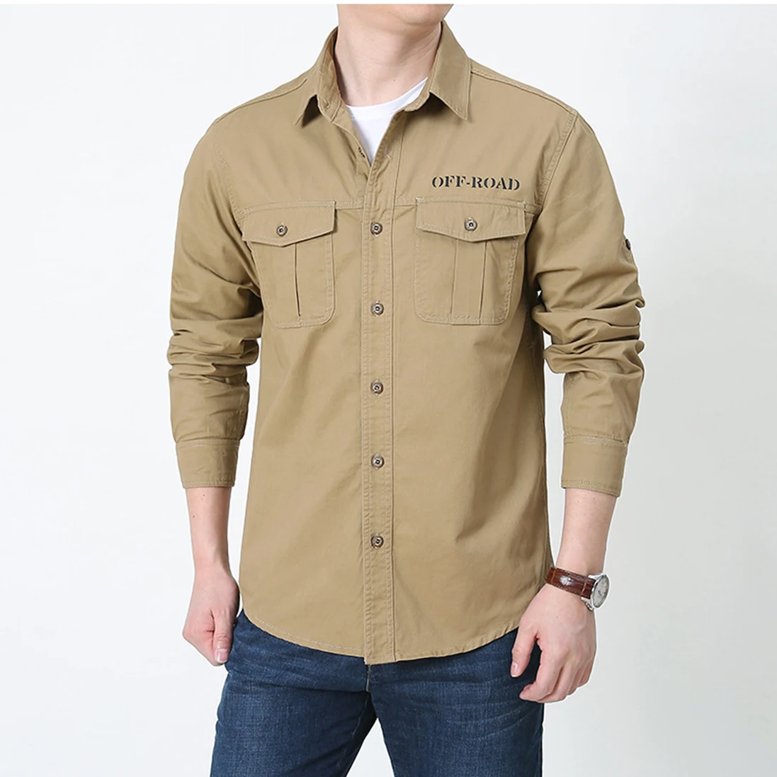 Spring Autumn New Cotton Men's Multi Pocket Work Clothes Long Sleeve Shirt for Sports, Leisure, Commuting, Outdoor Camping Top
Spring Autumn New Cotton Men's Multi Pocket Work Clothes Long Sleeve Shirt for Sports, Leisure, Commuting, Outdoor Camping Top