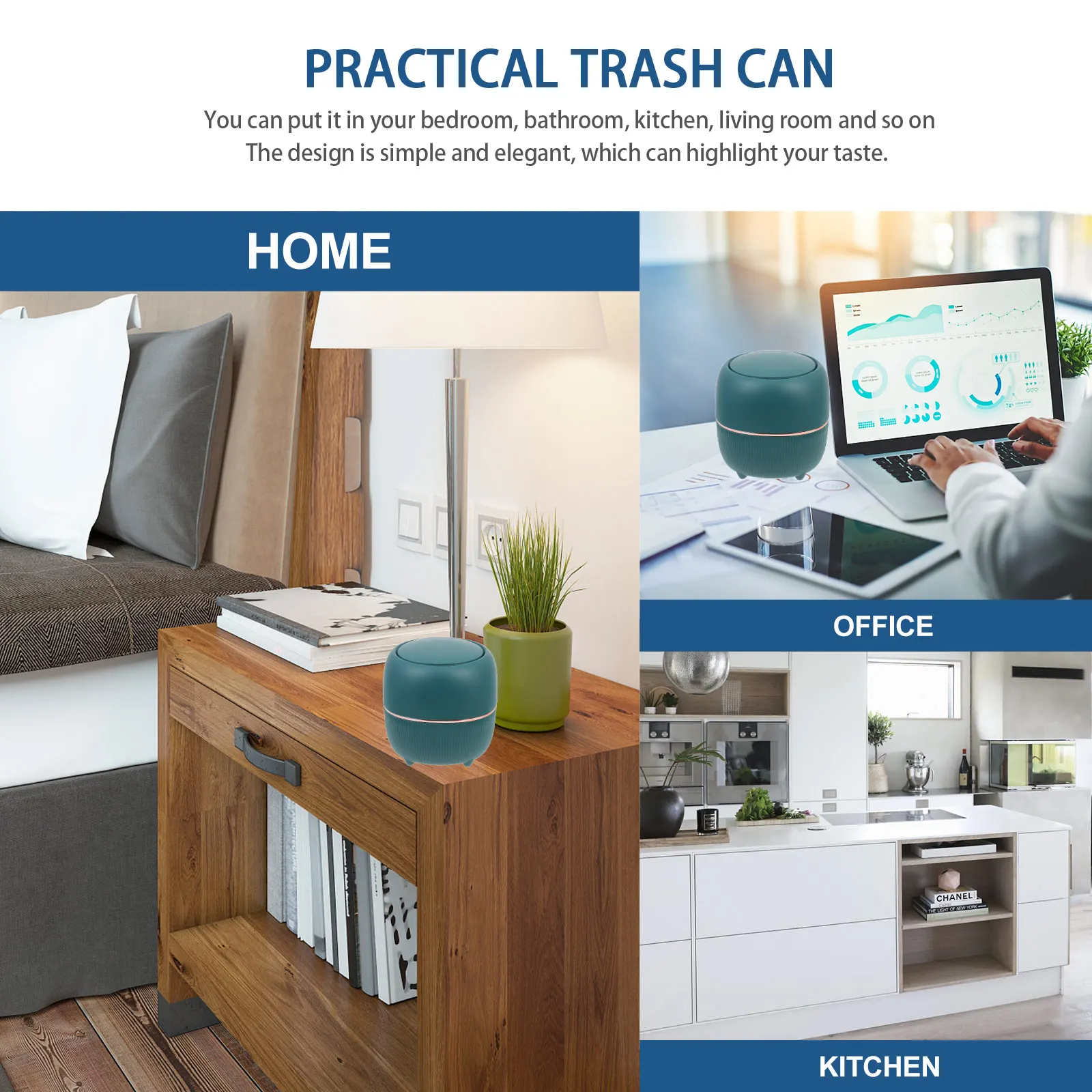 Sturdy Pp Material Desktop Trash Bin Ejection Lid Small Garbage Can Multi-Use For Home Office Mini Waste Container With Cover
Sturdy Pp Material Desktop Trash Bin Ejection Lid Small Garbage Can Multi-Use For Home Office Mini Waste Container With Cover