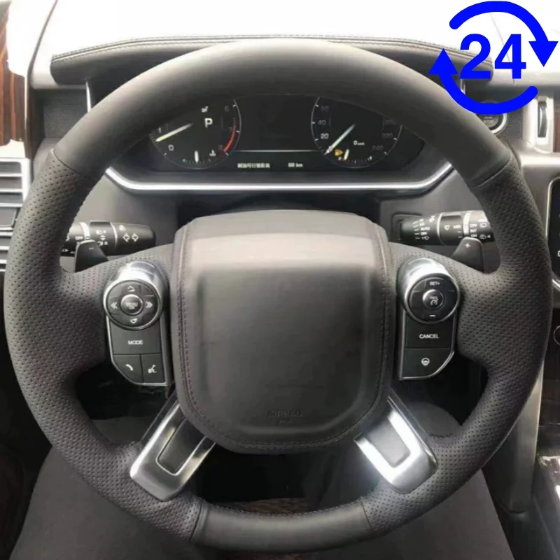 Custom Hand-sewn Steering Wheel Cover Anti-slip Wear-resistant Microfiber Leather For Land Rover Range Rover Evoque Discovery 5
Custom Hand-sewn Steering Wheel Cover Anti-slip Wear-resistant Microfiber Leather For Land Rover Range Rover Evoque Discovery 5