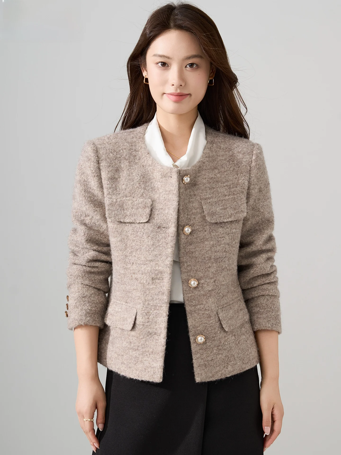 Elegant Woolen Outerwear Women's Fashion 2026 New Autumn Winter Short Coat Button Design Straight Cut Style Small Size Super ...
Elegant Woolen Outerwear Women's Fashion 2026 New Autumn Winter Short Coat Button Design Straight Cut Style Small Size Super ...