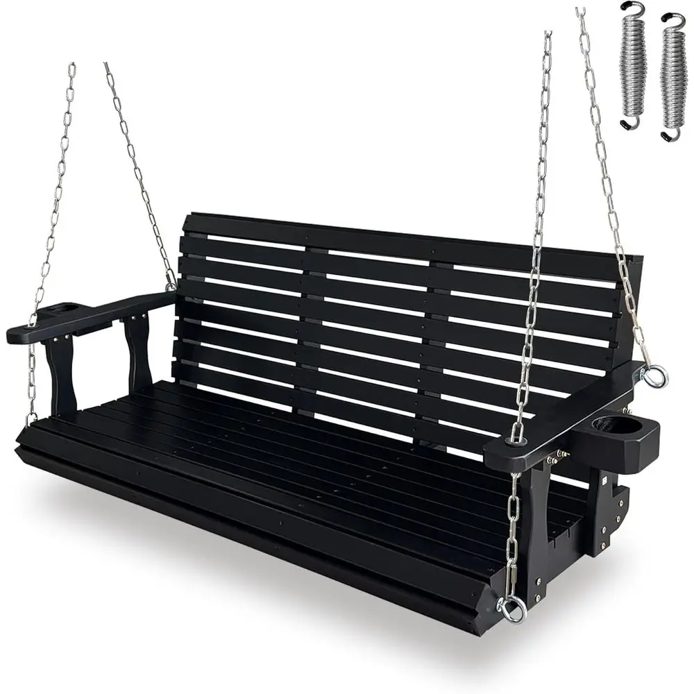 3-Seater High-Back Porch Swing with Deep Seat, Cupholders, Hanging Chains, and 880lbs Capacity for Outdoor Patio Garden (Carbon
3-Seater High-Back Porch Swing with Deep Seat, Cupholders, Hanging Chains, and 880lbs Capacity for Outdoor Patio Garden (Carbon