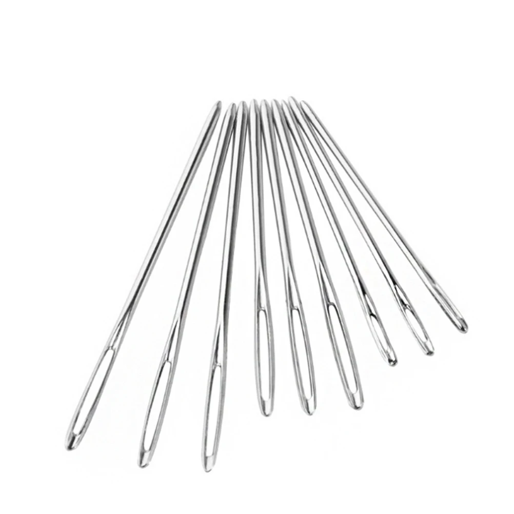 9 Sizes Large Eye Needle Knitting Hat Sewing Needles Big Hole Fabric White Point Hand Embroidery Cross Stitch Long Smooth
9 Sizes Large Eye Needle Knitting Hat Sewing Needles Big Hole Fabric White Point Hand Embroidery Cross Stitch Long Smooth
