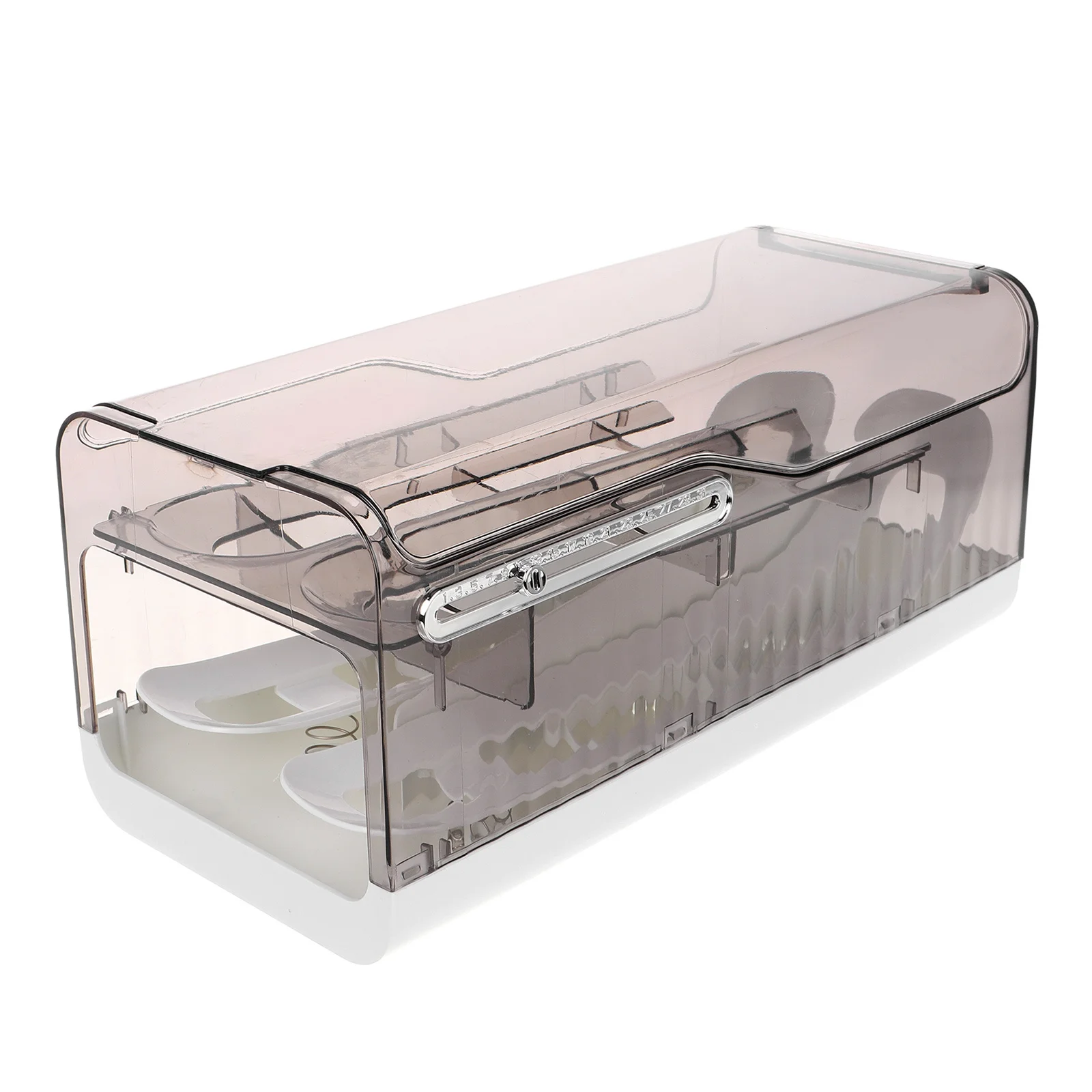 Rolling Egg Dispenser Reusable Plastic Storage Box Drawer Organizer Refrigerator Space-Saving Compact Design Easy Access Monitor
Rolling Egg Dispenser Reusable Plastic Storage Box Drawer Organizer Refrigerator Space-Saving Compact Design Easy Access Monitor