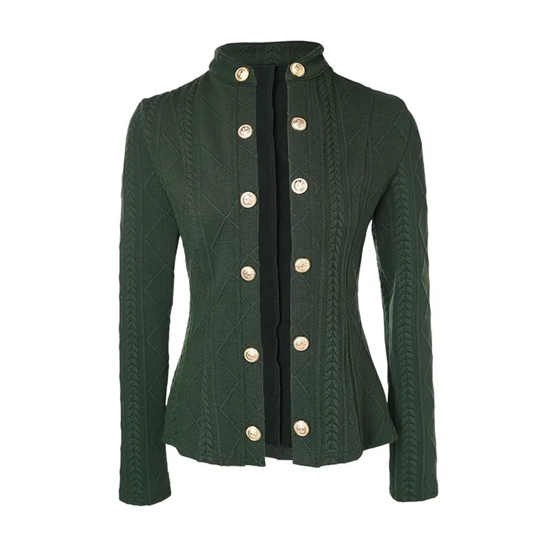 AEA6-Women Argyle Cable Cardigan Light-Weight Cropped Coat Stand Collar Long Sleeve Metal Button Fall Jackets
AEA6-Women Argyle Cable Cardigan Light-Weight Cropped Coat Stand Collar Long Sleeve Metal Button Fall Jackets