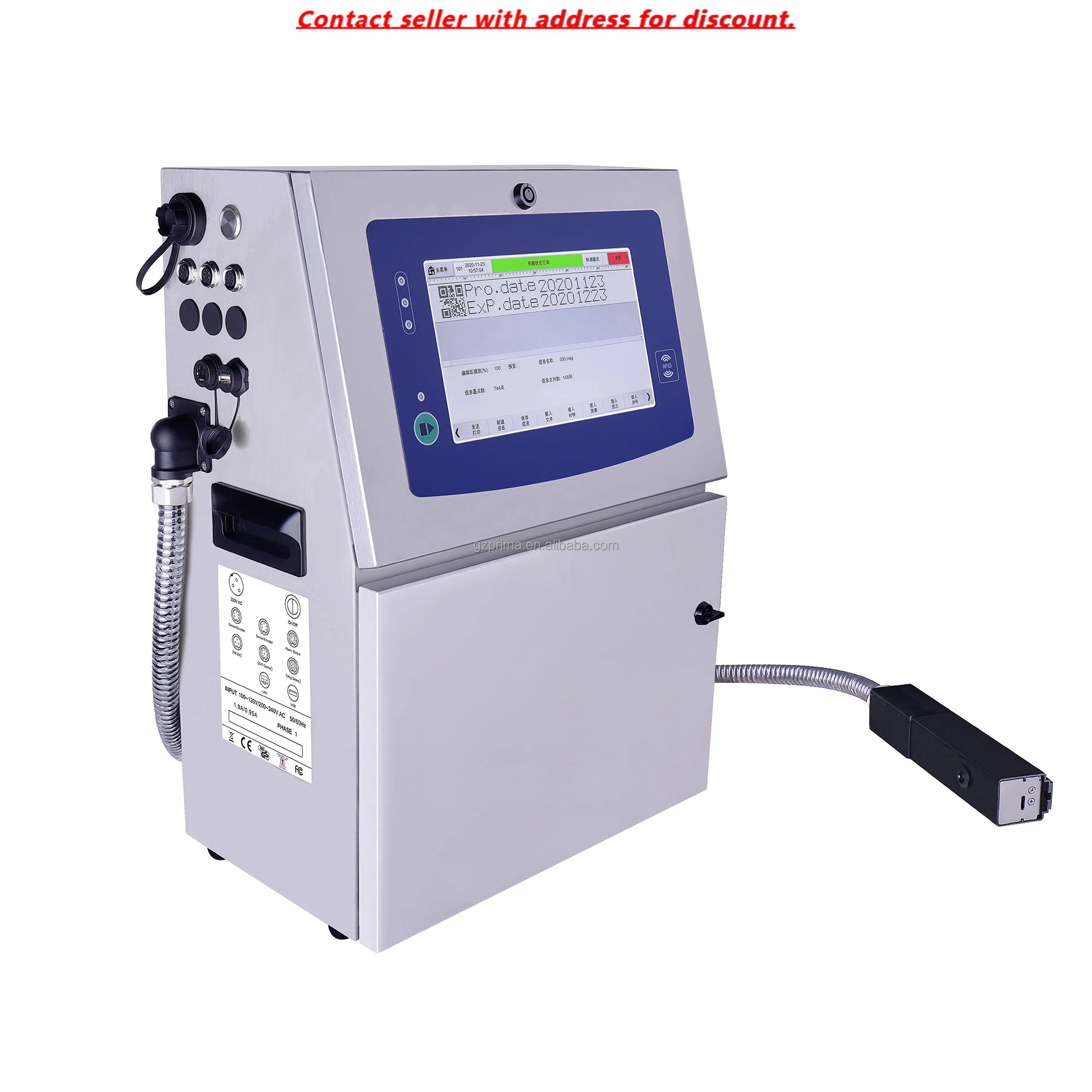 Small Character Cij Printer IPS-C500 Industrial Touch Scrcen Printing Glass Electronic Components Auto Chemical Packaging Box
Small Character Cij Printer IPS-C500 Industrial Touch Scrcen Printing Glass Electronic Components Auto Chemical Packaging Box