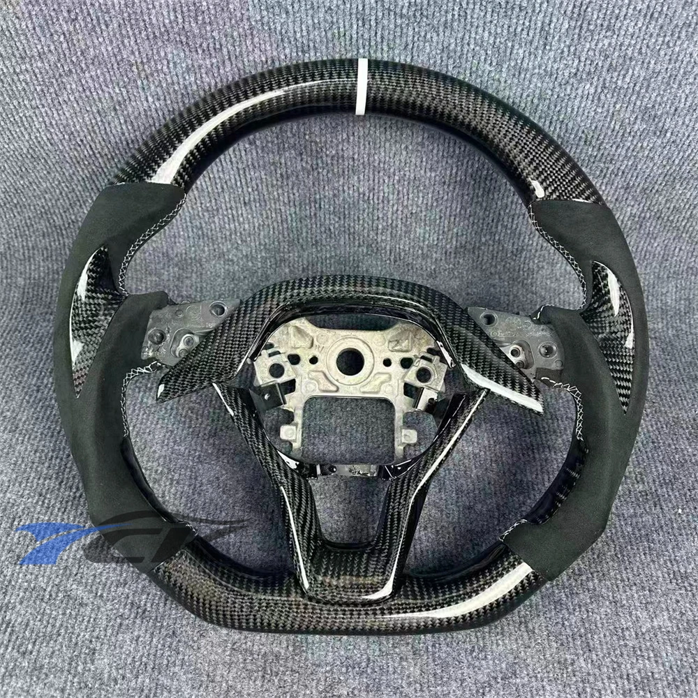 Customized Black Carbon Fiber Black Suede Steering Wheel for Honda Accord 2018 2019 2020 2021 2022 2023 Car Accessory
Customized Black Carbon Fiber Black Suede Steering Wheel for Honda Accord 2018 2019 2020 2021 2022 2023 Car Accessory