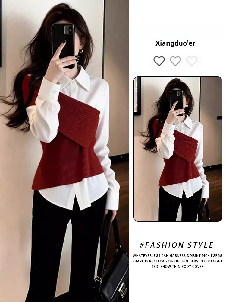 Модный вязаный комплект-двойка для женщин: повседневный свободный крой, длинный рукав, воротник-стойка, дизайн с эффектом утяжки талии, осень-зима
Модный вязаный комплект-двойка для женщин: повседневный свободный крой, длинный рукав, воротник-стойка, дизайн с эффектом утяжки талии, осень-зима