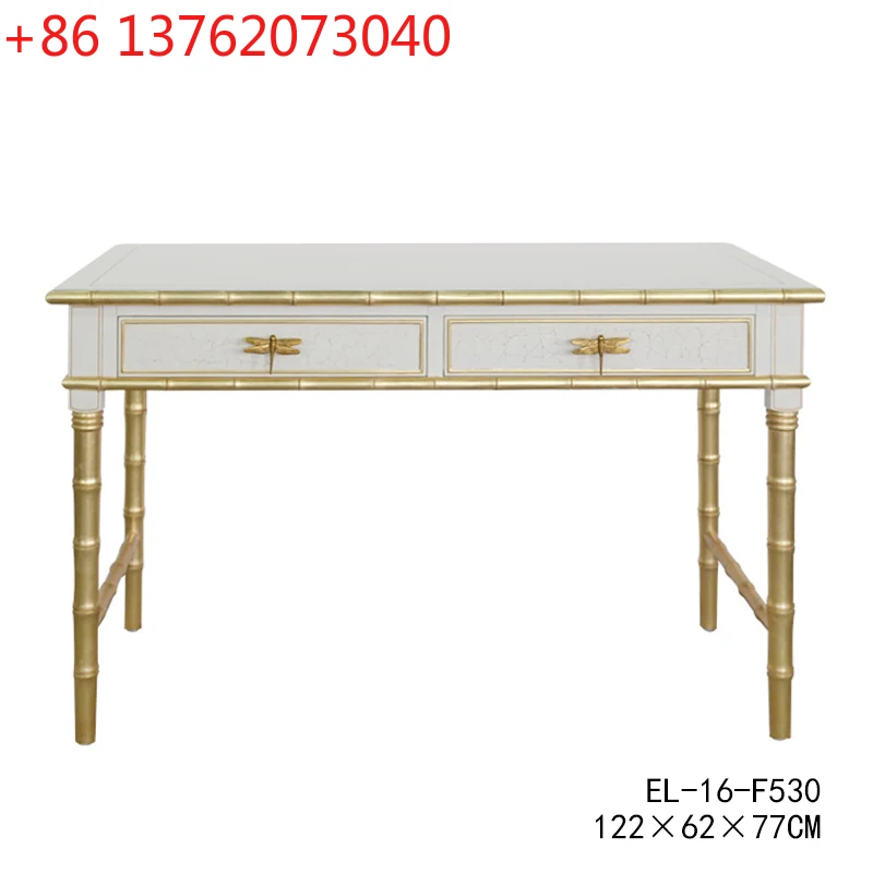 Light luxury European French style luxury solid wood bamboo shape writing table 1.2 meters
Light luxury European French style luxury solid wood bamboo shape writing table 1.2 meters
