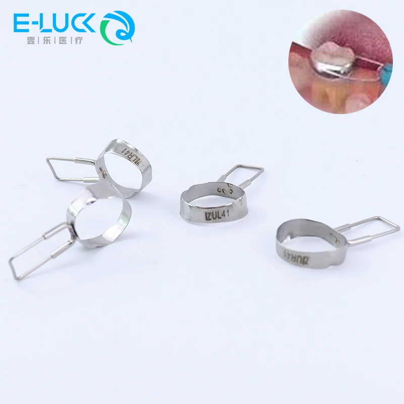 4 Pcs/Set Dental Space Maintainer Band Molar Orthodontics Braces Teeth Gap Retainer Molar Band Loop Kit
4 Pcs/Set Dental Space Maintainer Band Molar Orthodontics Braces Teeth Gap Retainer Molar Band Loop Kit