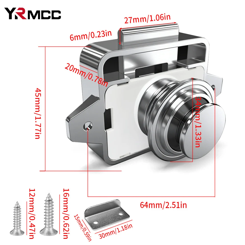 Кнопочная защелка, дверная защелка шкафа без ключа для шкафа, яхт, дома на колесах, кемпера, каравана, лодки, ящика, аксессуары для дома и автомобиля
Кнопочная защелка, дверная защелка шкафа без ключа для шкафа, яхт, дома на колесах, кемпера, каравана, лодки, ящика, аксессуары для дома и автомобиля