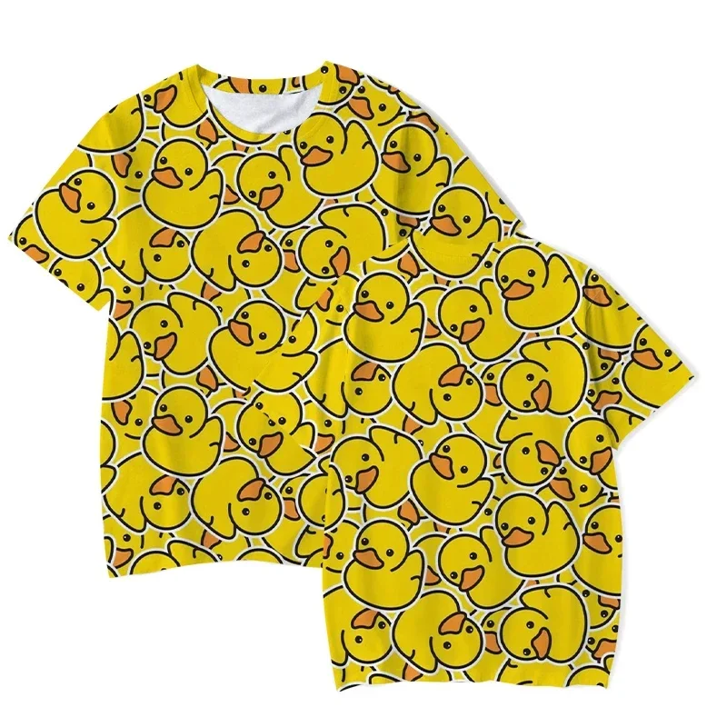 Hot Summer Yellow Duck 3D Printing Men's and Women's Casual Fashion Short-sleeved Top Children's Round Neck Oversized Clothing
Hot Summer Yellow Duck 3D Printing Men's and Women's Casual Fashion Short-sleeved Top Children's Round Neck Oversized Clothing