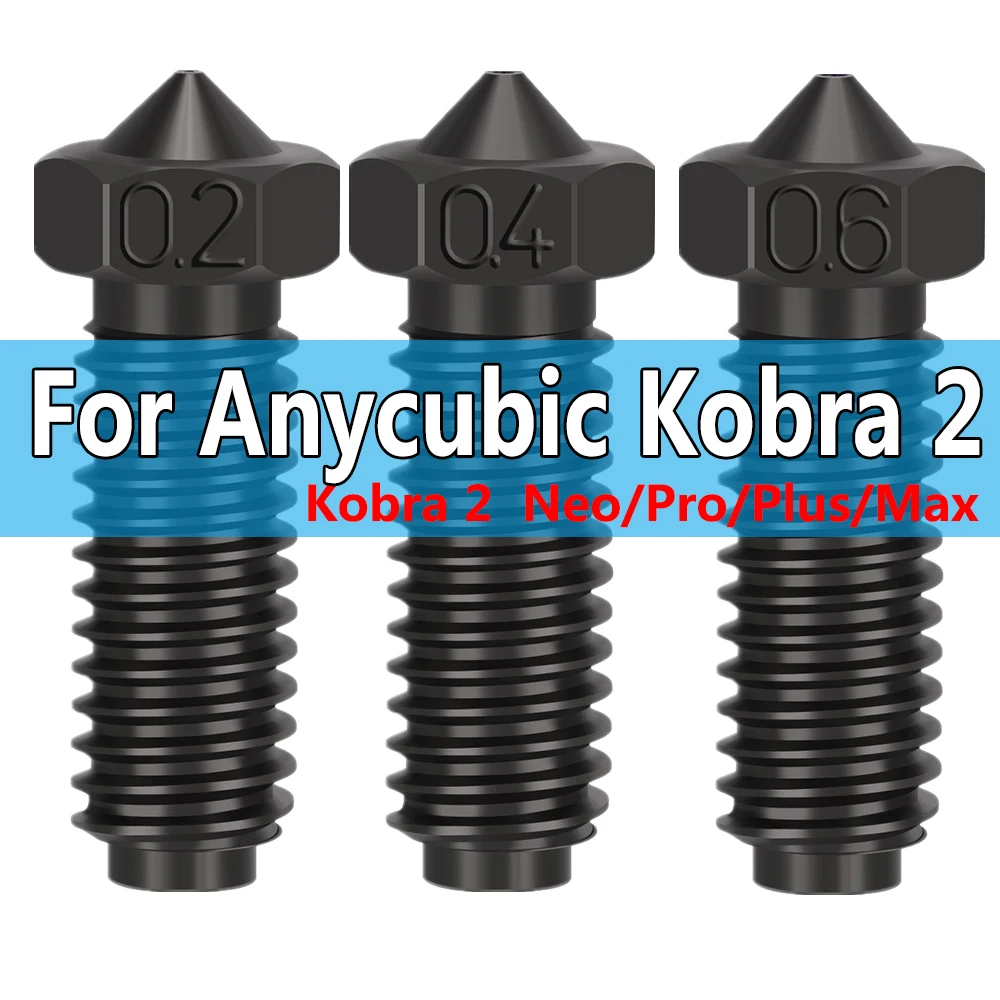 For Anycubic Kobra 2 Neo/Pro/Plus/Max Nozzles 3D Printer Accessories Hotend Nozzles Hardened Steel 0.2/0.4/0.6/0.8/1.0mm Nozzles
For Anycubic Kobra 2 Neo/Pro/Plus/Max Nozzles 3D Printer Accessories Hotend Nozzles Hardened Steel 0.2/0.4/0.6/0.8/1.0mm Nozzles