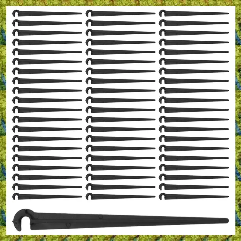 UISN Irrigation Drip Support Stakes 1/4 Inch Tubing Hose For Vegetable Gardens Flower Beds Herbs Gardens Black 200 Pack
UISN Irrigation Drip Support Stakes 1/4 Inch Tubing Hose For Vegetable Gardens Flower Beds Herbs Gardens Black 200 Pack
