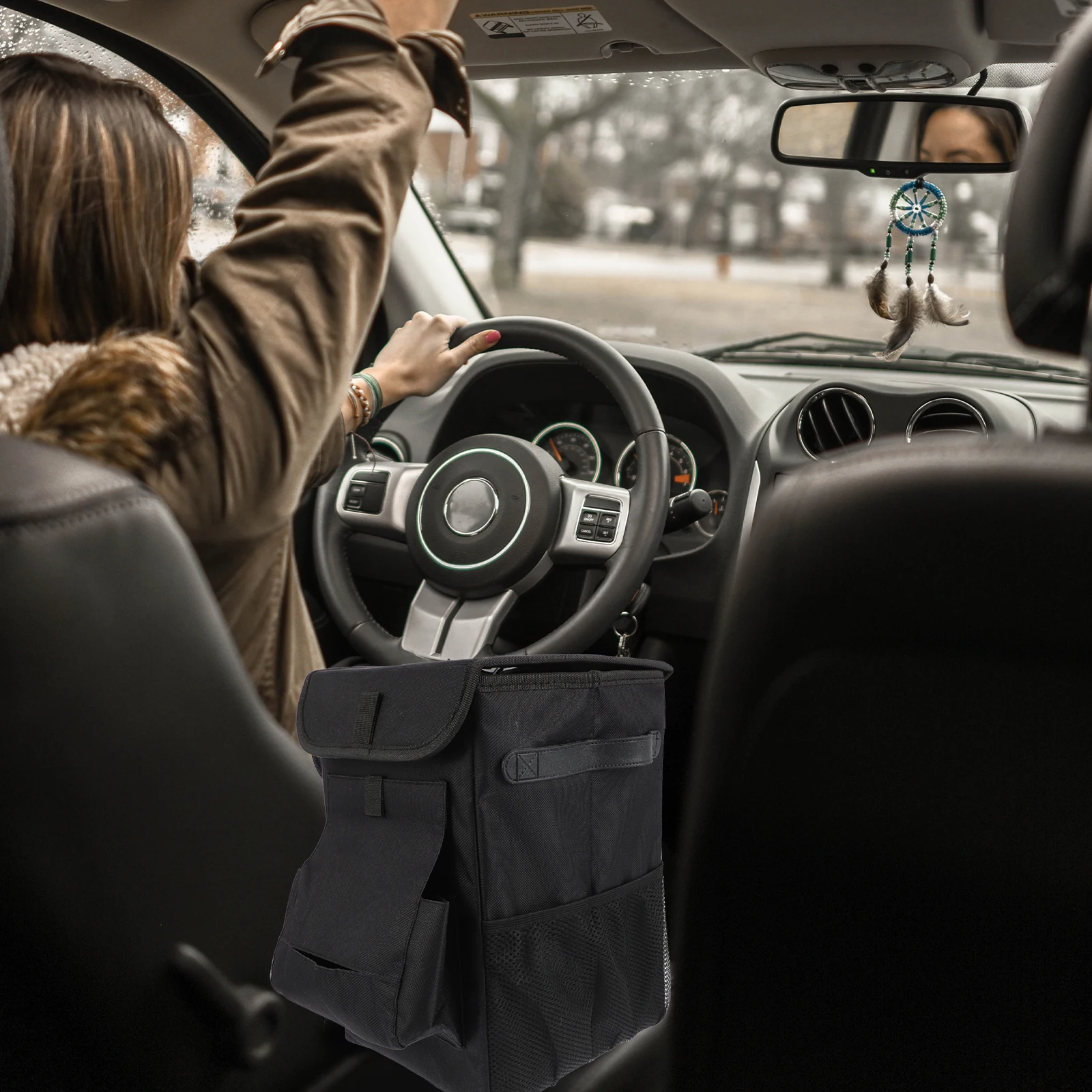 Foldable Trash Can Oxford Cloth Garbage Container Waste Basket Storage Bucket Garbage Bag Mesh Pockets Keep Car Clean Seat Back
Foldable Trash Can Oxford Cloth Garbage Container Waste Basket Storage Bucket Garbage Bag Mesh Pockets Keep Car Clean Seat Back