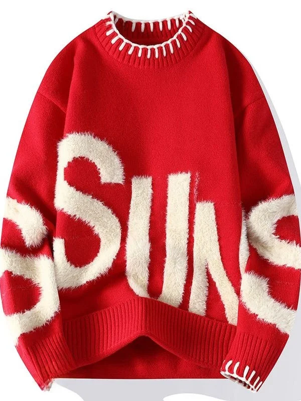 Cool round Ne Men's Knitted Sweater Student Faionable Mink Velvet Autumn Winter Leisure Clothing Korean Sle Top for Men
Cool round Ne Men's Knitted Sweater Student Faionable Mink Velvet Autumn Winter Leisure Clothing Korean Sle Top for Men