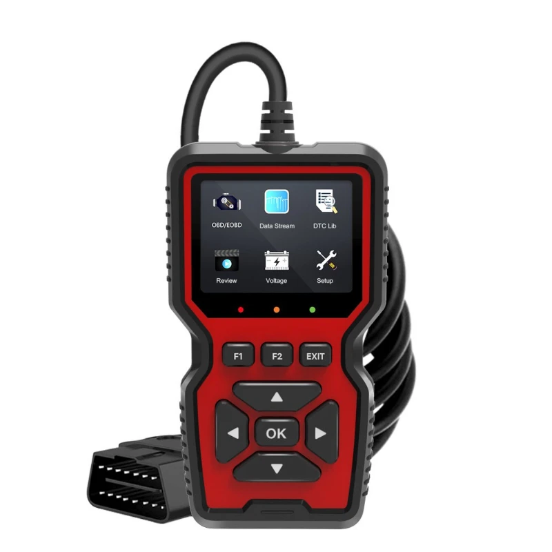 V519 OBD2 Scanner color screen, 10 languages, color screen, printable, automotive fault diagnosis.
V519 OBD2 Scanner color screen, 10 languages, color screen, printable, automotive fault diagnosis.