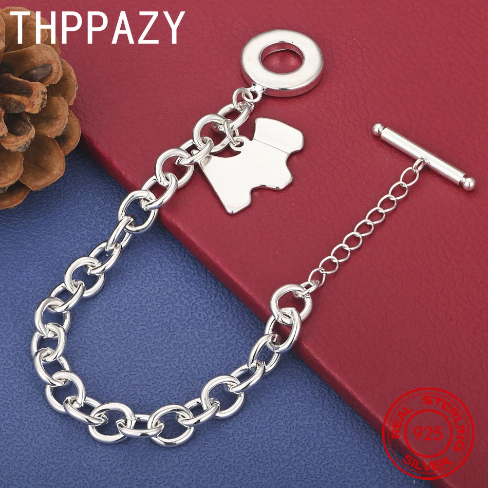 THPPAZY 925 Sterling Silver Puppy Pendant Bracelet Fashion Cute Jewelry Hand Chain Birthday/Anniversary Party Gift For Girls
THPPAZY 925 Sterling Silver Puppy Pendant Bracelet Fashion Cute Jewelry Hand Chain Birthday/Anniversary Party Gift For Girls