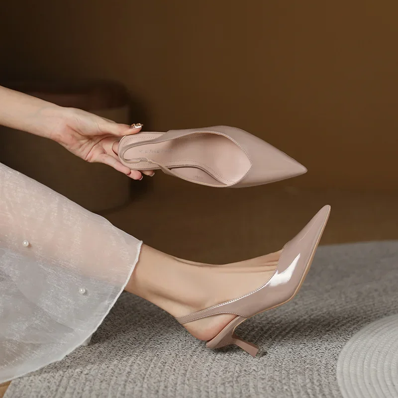 Sandals Straps Fashion Womens Shoes Summer Thin High Heels Female Solid Color Elastic Band Comfort Pointed Girls Office Pumps
Sandals Straps Fashion Womens Shoes Summer Thin High Heels Female Solid Color Elastic Band Comfort Pointed Girls Office Pumps