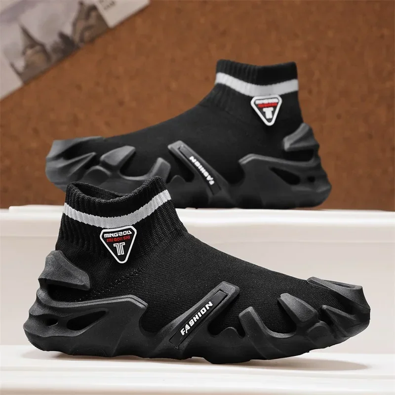 2025 New Flying Woven Socks Shoes Men's Shoes Summer New Breathable Casual Sports Shoes Men's Thick Soled Running Shoes
2025 New Flying Woven Socks Shoes Men's Shoes Summer New Breathable Casual Sports Shoes Men's Thick Soled Running Shoes