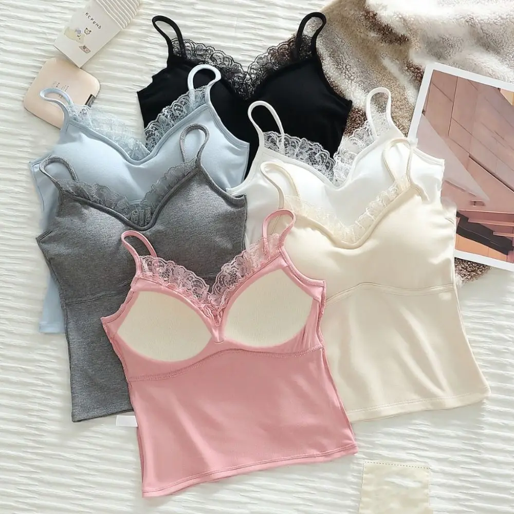 Cute V-neck Lace Camisole Sleeveless Vest Slim Lace Crop Top Undershirts Summer Sweet Girl's Tank Top Lady
Cute V-neck Lace Camisole Sleeveless Vest Slim Lace Crop Top Undershirts Summer Sweet Girl's Tank Top Lady