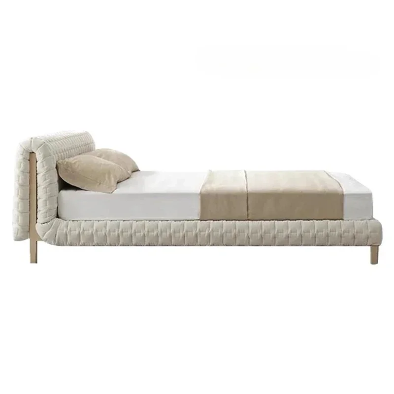 A Fabric 1bed Modern minimalist master bedroom double bed Italian minimalist cream wind bed
A Fabric 1bed Modern minimalist master bedroom double bed Italian minimalist cream wind bed