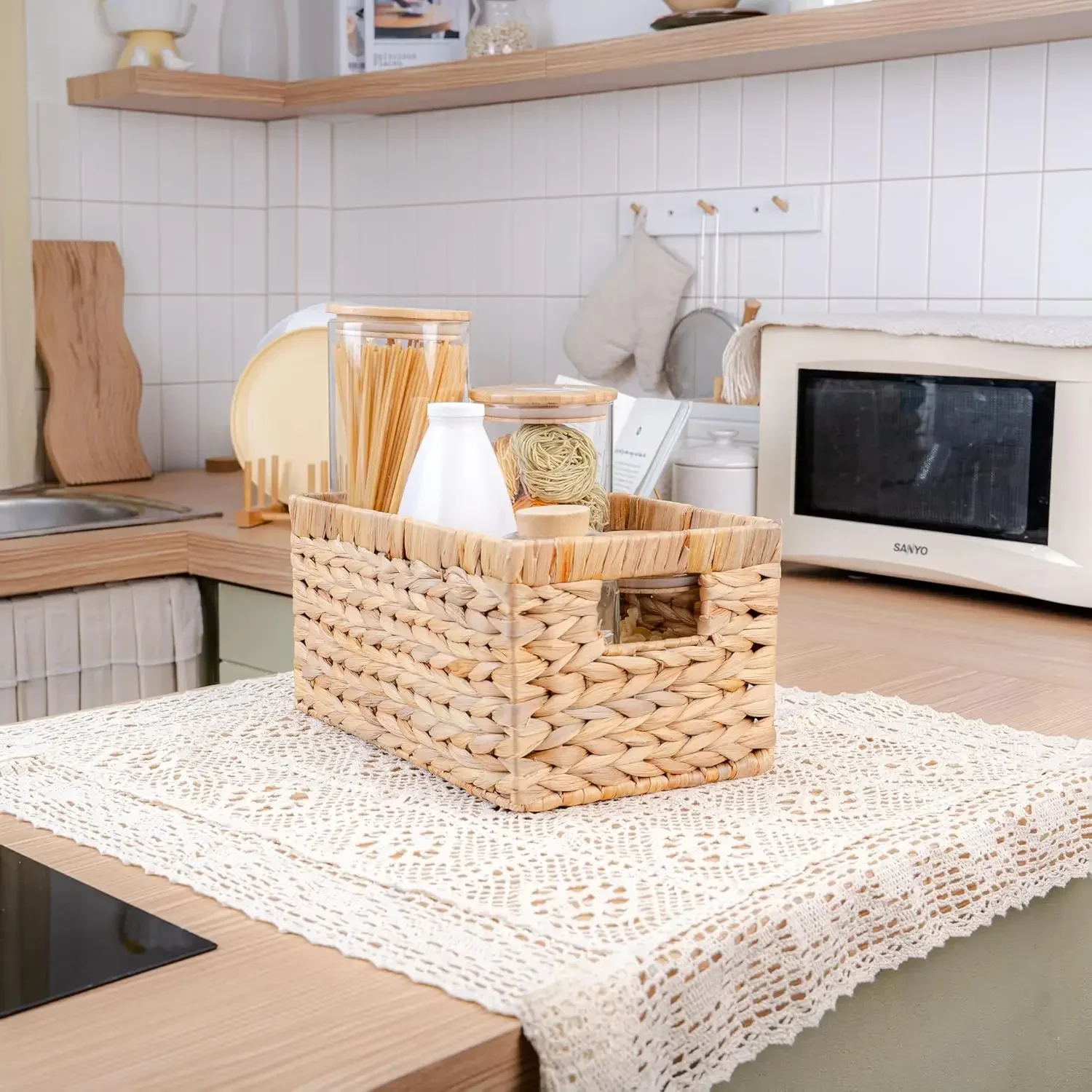 Set of 6 Wicker Storage Basket, Water Hyacinth Storage Baskets, Wicker Storage Baskets for Shelves, Wicker Baskets for Storage,
Set of 6 Wicker Storage Basket, Water Hyacinth Storage Baskets, Wicker Storage Baskets for Shelves, Wicker Baskets for Storage,