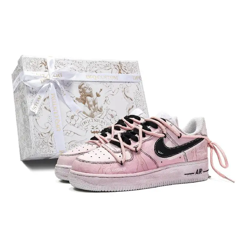 【Настроить】Nike Air Force 1 Обувь для скейтбординга Женские низкие розовые/черные кроссовки DH2920-111
【Настроить】Nike Air Force 1 Обувь для скейтбординга Женские низкие розовые/черные кроссовки DH2920-111