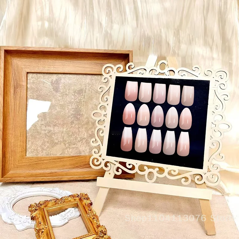 Wooden Nail Art Display Board Nail Art Display Stand Wearing Armor Display Shelf Nail Color Card Printing Bracket
Wooden Nail Art Display Board Nail Art Display Stand Wearing Armor Display Shelf Nail Color Card Printing Bracket