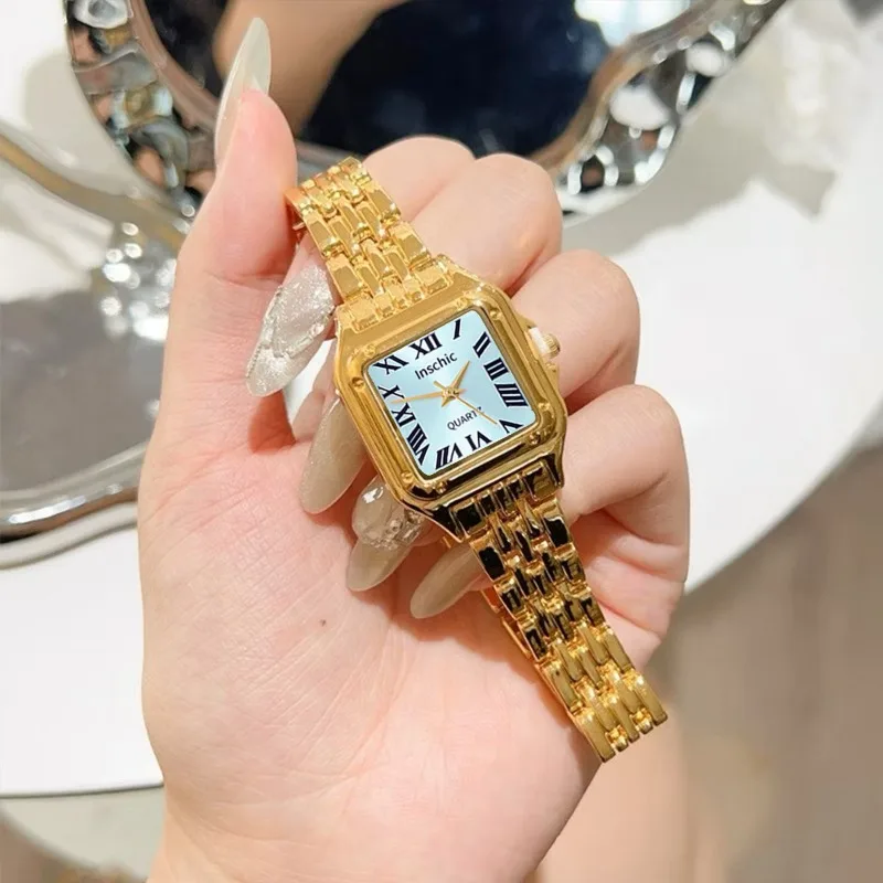 1pc New Arrival Gold-Tone Square Dial Women's Waterproof Watch Elegant Simple Style Watch for Women
1pc New Arrival Gold-Tone Square Dial Women's Waterproof Watch Elegant Simple Style Watch for Women